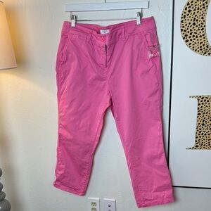 Pink Cropped Pants